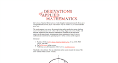 Desktop Screenshot of derivations.org