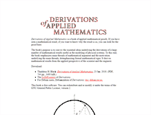 Tablet Screenshot of derivations.org